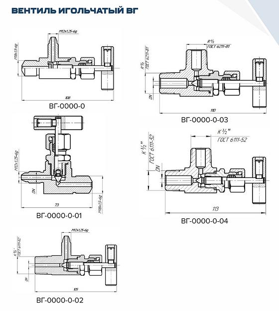 Вентиль игольчатый ВГ фото 2