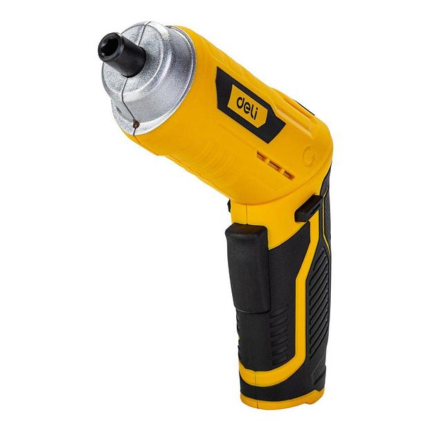 Отвертка аккумуляторная Deli DL-DP04-E2B1 (3,6В, 1,5А*ч, 3Нм, набор бит 10 шт, пласт. кейс) фото 1