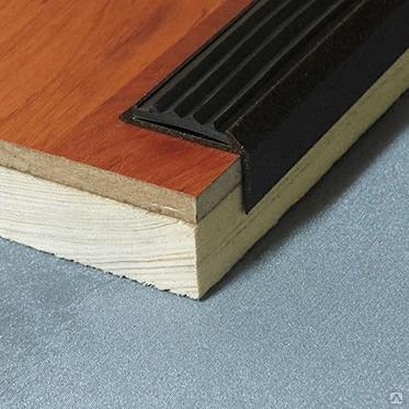 Угол-порог алюминиевый. Цвет бронза опт фото 1