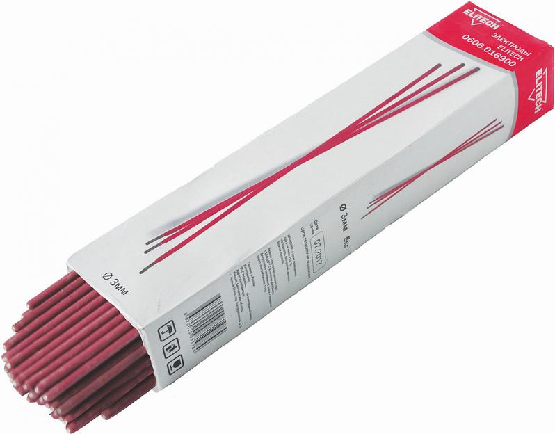 Электроды Elitech 0606.016900 D3мм L350мм 5000гр фото 1
