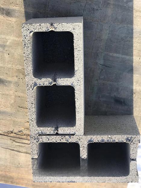 Сплитерный блок гладкий 390х190х190 фото 2