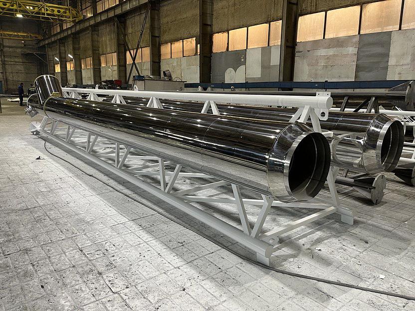 Дымовая труба 10 м с двумя газоотводящими стволами ДУ500 фото 1