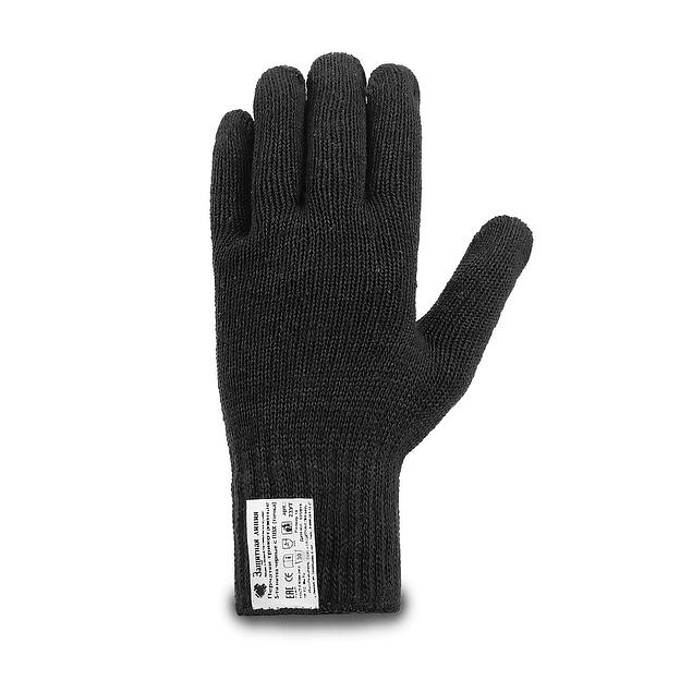 Рабочие перчатки трикотажные «Супер люкс» с ПВХ 7,5 класс вязки (70% хлопок, 30% полиэфир) чёрный, арт.23Т фото 3