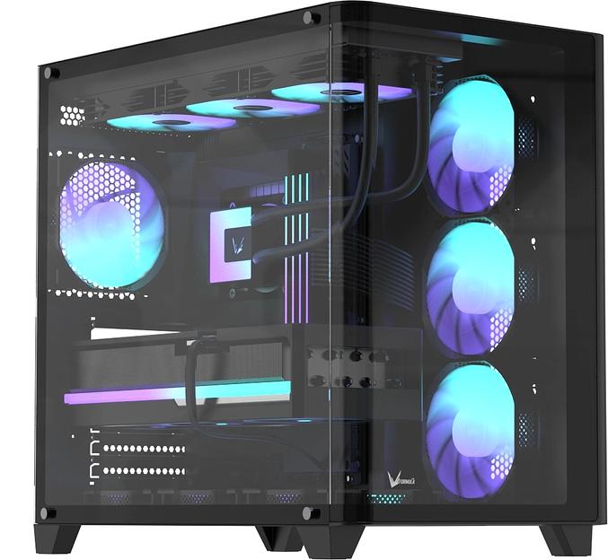 Корпус Formula Crystal U2 черный без БП ATX 1xUSB2.0 1xUSB3.0 1xUSB3.1 audio bott PSU фото 1