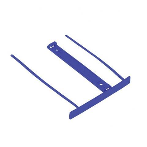 Зажим для документов пластиковый, 100шт, синий, Forofis фото 1