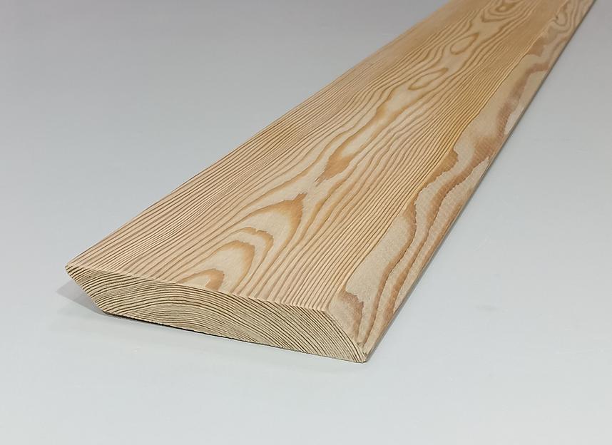 Планкен скошенный из лиственицы Экстра 2000-6000×90-140×20 мм фото 1