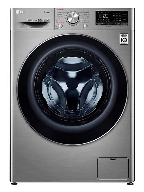 Стиральная машина LG F4V5VG2S класс: A загр.фронтальная макс.:9кг темно-серебристый фото 1
