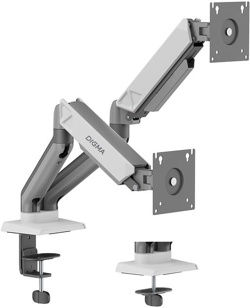 Кронштейн для мониторов ЖК Digma D-MM102D серый 17"-32" макс.9кг крепление к столешнице поворот и наклон фото 3