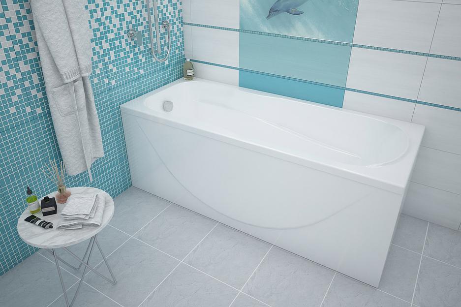 Акриловая ванна прямоугольная «Italy», белый, 1500х700 мм, опт фото 2