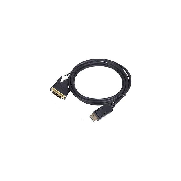 Кабель Display Port DisplayPort (m) - DVI (m), GOLD, 2м, черный фото 1