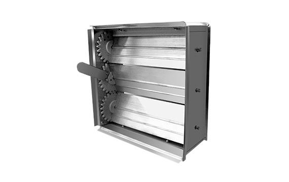 Клапан расхода воздуха для решетки 4 CA - 306х306 - 450х450 фото 1