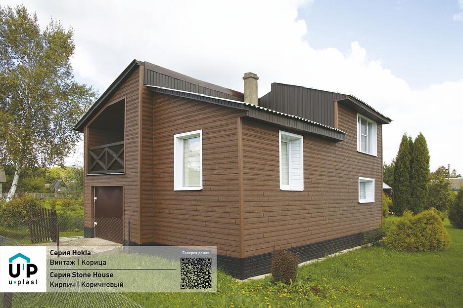 Фасадная панель Ю-Пласт Хокла Винтаж Корица фото 1