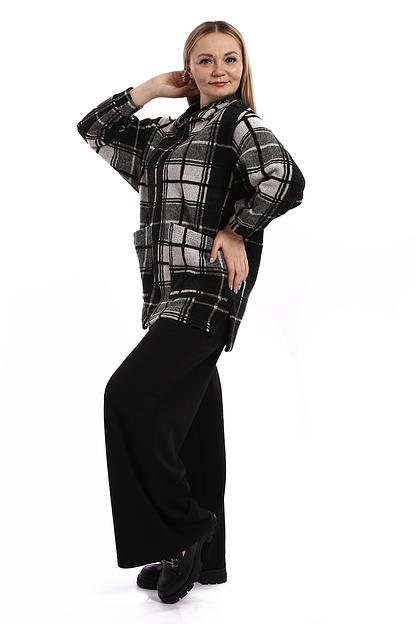 Жакет женский арт.П4347, клетка ОПТ фото 2