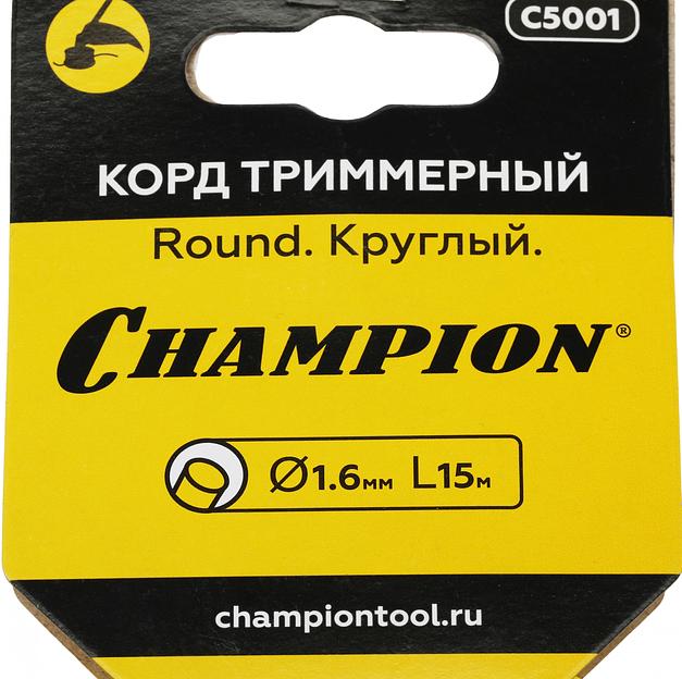 Леска для садовых триммеров Champion C5001 d=1.6мм L=15м фото 3
