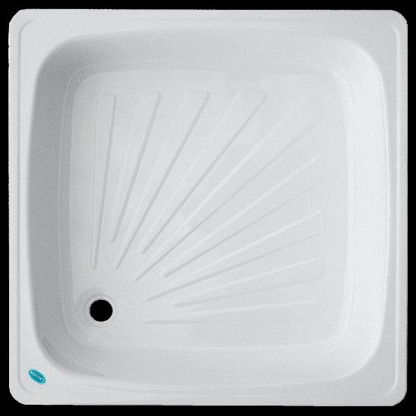 Поддон стальной эмалированный "Laguna" "С1", белый, квадратный 900х900х130 фото 1