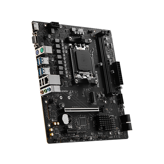 Материнская плата MSI PRO A620M-B A620, AM5, 2*DDR5, 1*PCIEx16, 1*PCIEx1, 1*M.2, 6*USB3.2Gen1, 6*USB2.0, 4*SATA3.0, 2.5G, VGA, HDMI, M-ATX, RTL фото 4