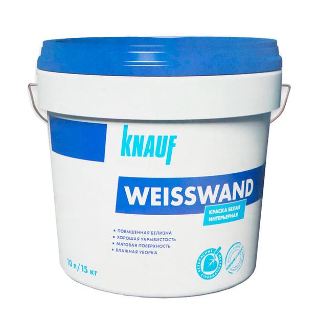 Краска водно-дисперсионная Кнауф Вайсванд (15кг/10л) интерьерная фото 1