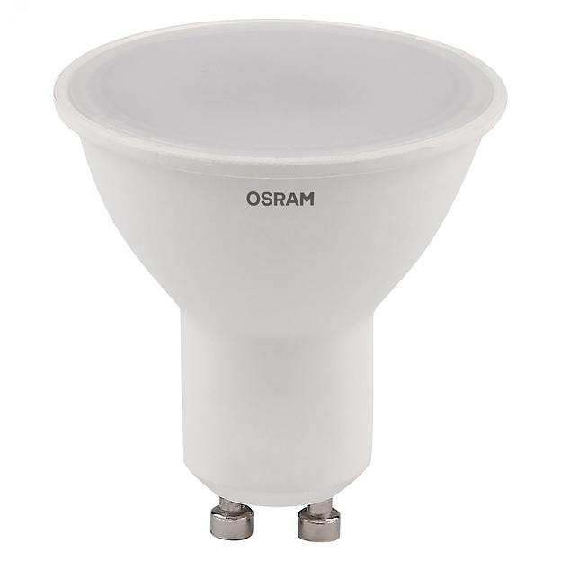 Лампа светодиодная LED 10 Вт GU10 3000К 800Лм спот 220 В (замена 75Вт) OSRAM фото 2