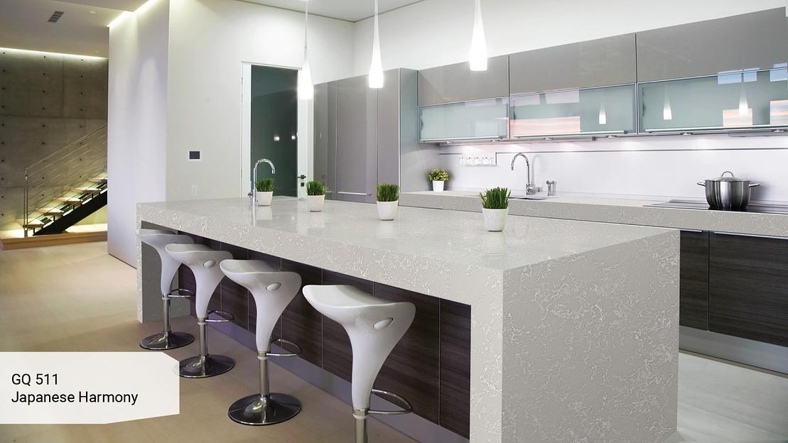 Кварцевый камень Grandex quartz «GQ 511 Japanese Harmony» ОПТ фото 3