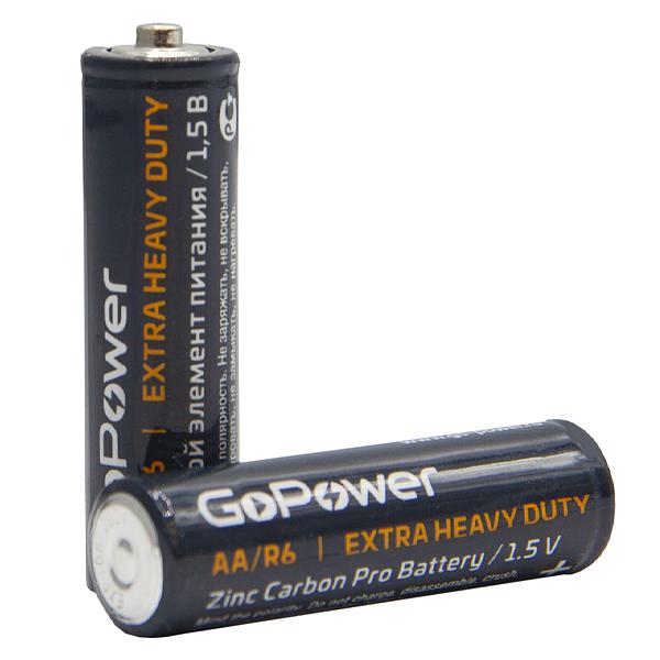 Батарейка GoPower R6 AA Shrink 4 Heavy Duty 1.5V (4/60/1200) Батарейка GoPower R6 AA (00-00015592) фото 4