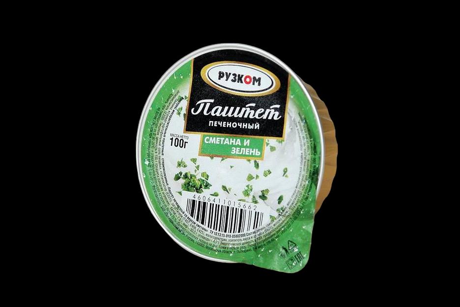 Паштет печеночный «Сметана и зелень» 100 г ОПТ фото 1