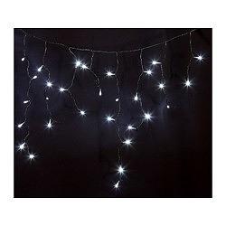 NEON-NIGHT (255-275) Гирлянда Айсикл {(бахрома) светодиодный, 3,2х0,6 м., черный провод "КАУЧУК", 220В, диоды белые } фото 1