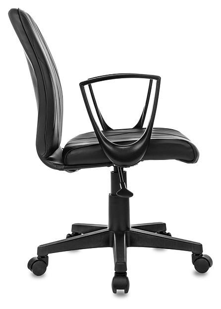 Кресло Бюрократ CH-327 черный эко.кожа крестов. пластик черный фото 3