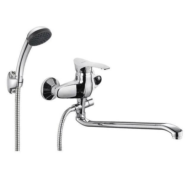 Смеситель ванно-душевой одноручный "Juguni" с хромированной лейкой фото 1