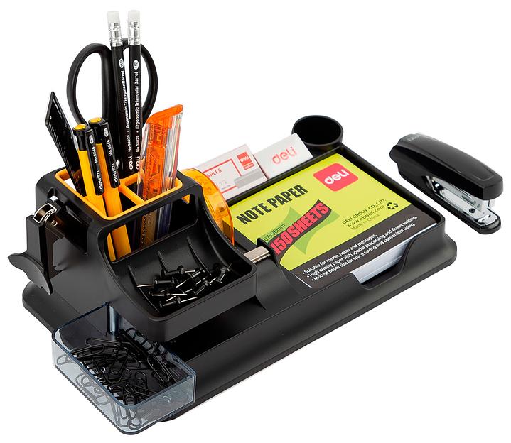 Органайзер настольный Deli E38252A 260x103x150мм черный фото 3