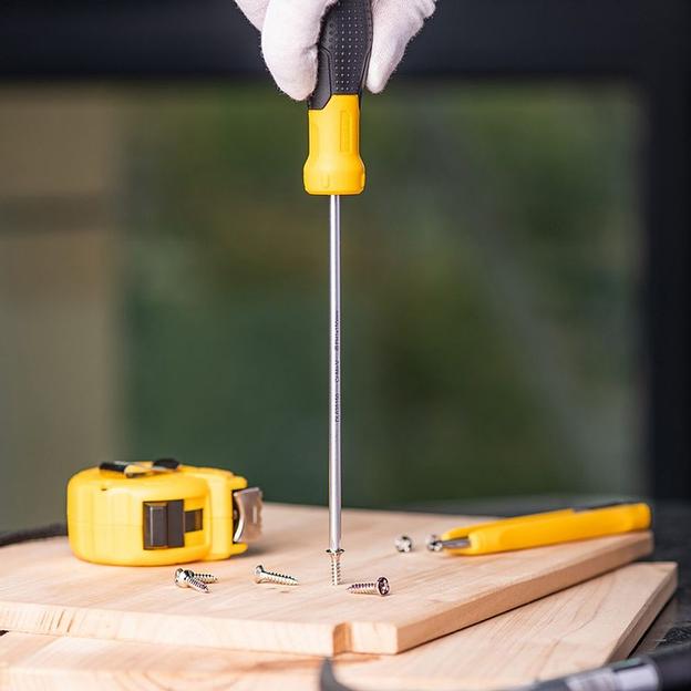 Крестовая отвертка Deli DL635150 PH1x150мм Материал: CR-V. Двухкомпонентная ручка. Хромированная. фото 5