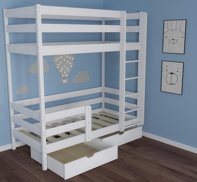 Кровати для детей от 3-х лет из массива сосны фото 5