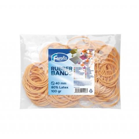 Резинки для денег d-40 мм, 100 г, (80% латекс), цвет натуральный Forofis фото 1