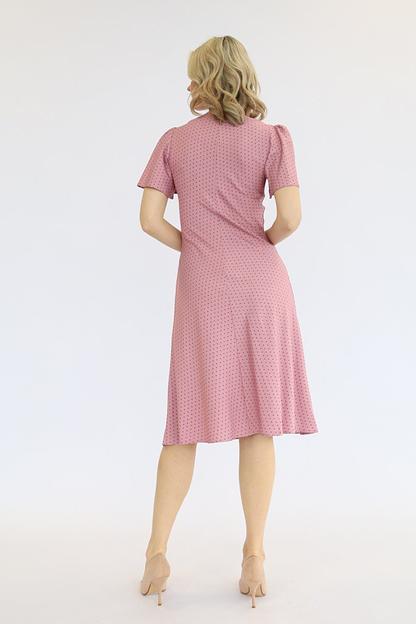 Платье из тонкой джинсы, розовый, опт фото 4