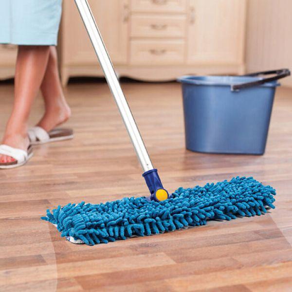 Швабра двусторонняя 40 см, телескопический черенок 130 см (алюминий), резьба 1,6 см, микрофибра, LAIMA, 601465 фото 5