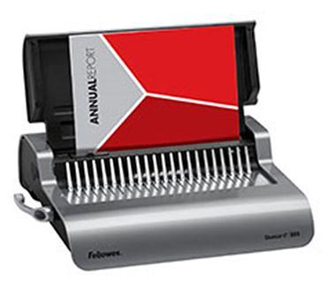 Переплетчик Fellowes Quasar E (FS-56209) A4/перф.25л.сшив/макс.500л./пластик.пруж. (6-51мм)/электр. фото 1
