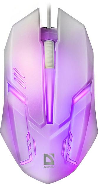 Мышь Defender Cyber MB-560L белый оптическая (1200dpi) USB для ноутбука (2but) фото 10