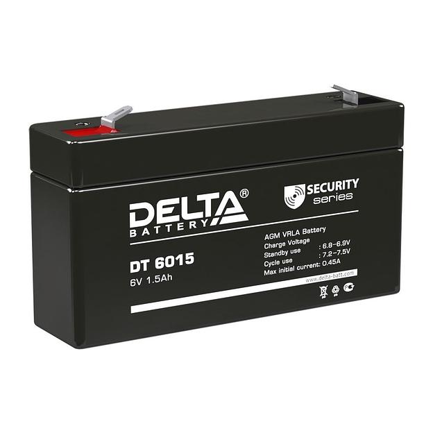 Delta DT 6015 (1,5 А\ч, 6В) свинцово- кислотный аккумулятор фото 1