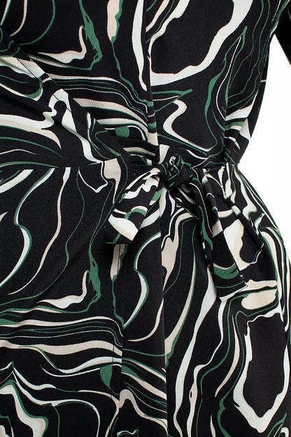 Платье женское 6045/02/Черный, зеленый фото 4