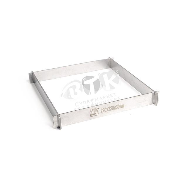 Рамка для конфет и шоколада 220х220х30 мм нержавеющая сталь фото 1