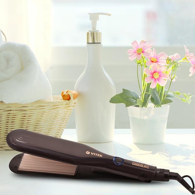 Щипцы Vitek Chocolate VT-2502 62Вт разноцветный макс.темп.:220С покрытие:керамико-турмалиновое фото 5