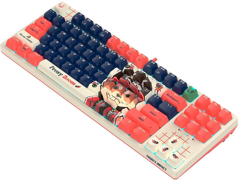 Клавиатура A4Tech Bloody AT87 Proxy Boom механическая бежевый/красный USB for gamer LED (AT87) фото 5