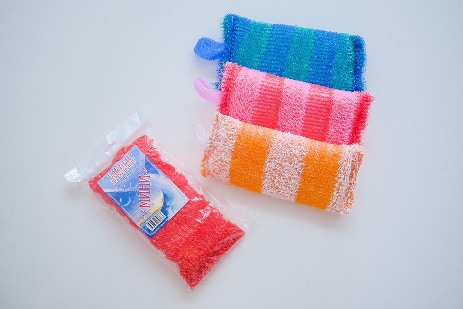 Банные подушечки «Мини» 25х12 см, махра 10 мм ОПТ фото 1