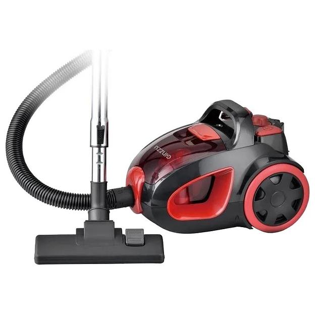 Ginzzu VS437 Пылесос, 2400Вт, циклонный фильтр, черный/красный фото 1