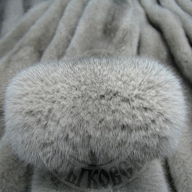 Шкурки норки (сырьё) Серебристо-голубая «Вельвет» опт фото 1