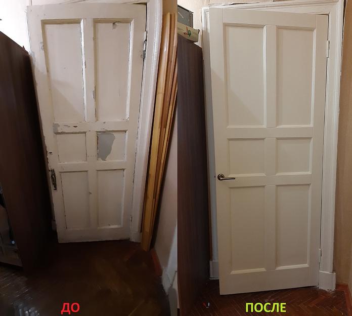 Услуга по реставрации и ремонту деревянных дверей в г. Санкт-Петербург и Ленинградской области фото 7