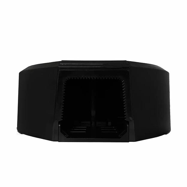 Диспенсер туалетной бумаги N1 «Стандарт» корпус черный, нижнее стекло прозрачное черное HOR-22210305 опт фото 6