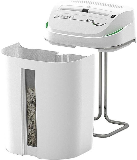 Шредер Kobra S6-Hybrid E/S серый (секр.Р-2) ленты 26лист. 40лтр. скрепки скобы пл.карты CD фото 2