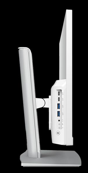 MSI Modern AM242P 1M AiO 23,8" FHD (1920x1080)IPS AG Non-touch, Core i3-100U (1.2GHz), 8Gb DDR5(1*8GB), 512GB SSD M.2, Intel UHD, WiFi, BT, camera, WirelessKB&mouse Eng/Rus, No OS,1y,White фото 3