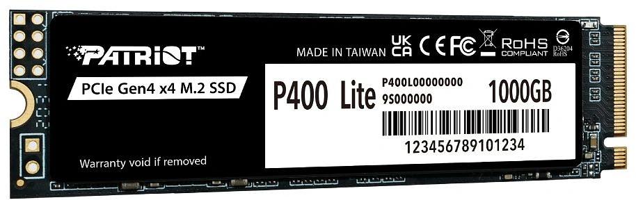 Накопитель SSD M.2 PCIE 1TB 2280 NVMe P400LP1KGM28H PATRIOT фото 2