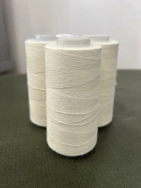 Арамидная швейная нить 75 НШТ-Ш белая, 1000 м ОПТ фото 4